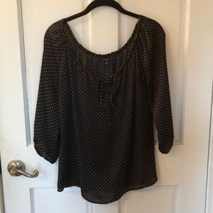 Ann Taylor polka dot top